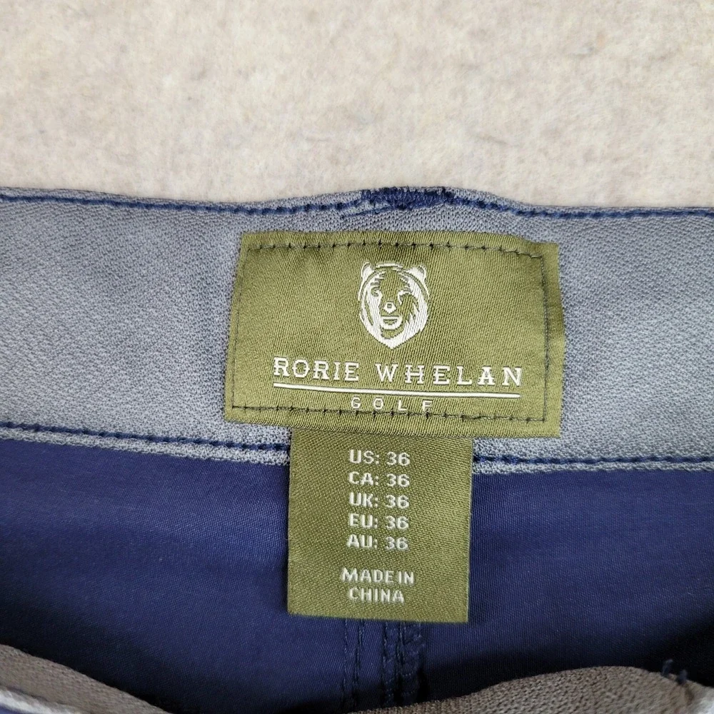 Rorie Whelan Golf Shorts Mens 36 Blue 10